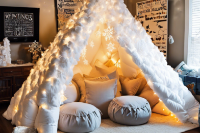 Pillow Fort Building: Turn Your Living Room into a Winter Wonderland